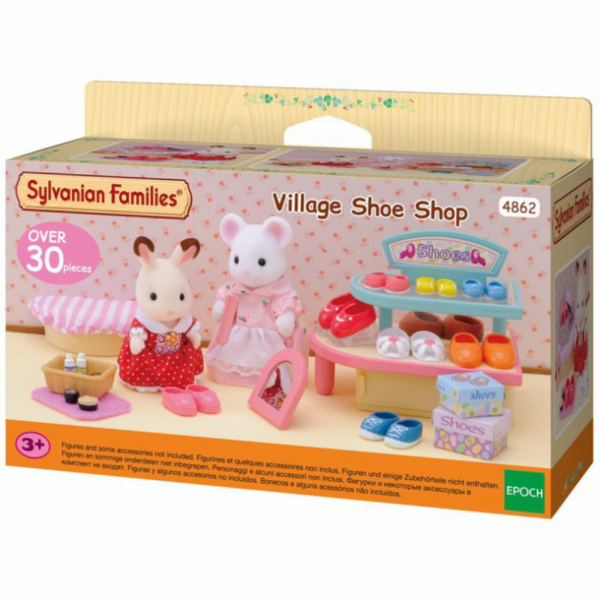 

Unik Mainan Boneka Sylvanian Village Shoe Shop Toko Sepatu with 9 Shoe Set Limited