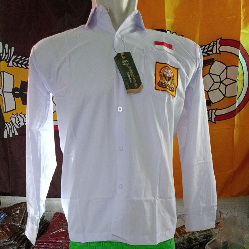 BAJU PUTIH SMP TANGAN PANJANG/BAJU SMP TANGAN PANJANG/SERAGAM SEKOLAH MURAH