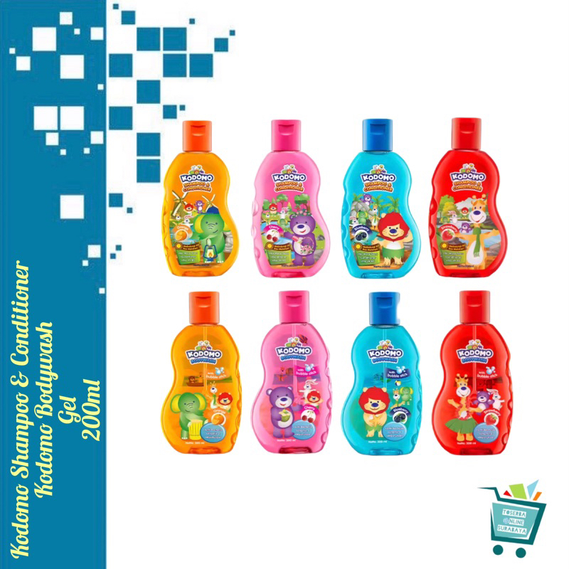 Kodomo Gel Shampoo & Conditioner / Bodywash / Sabun Mandi Anak Kodomo 200ml