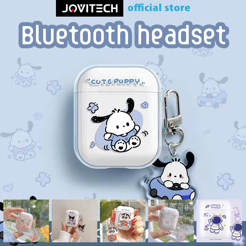 【COD】Jovitech i12 Headset Bluetooth Casing Kartun Lucu Transparan True Wireless inpods 12 TWS Earphone Stereo HIFI Sentuh Earbud - EP06