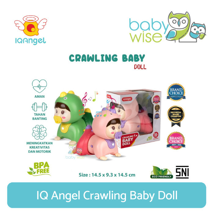 IQ Angel Crawling Baby Doll - Mainan Edukasi Anak