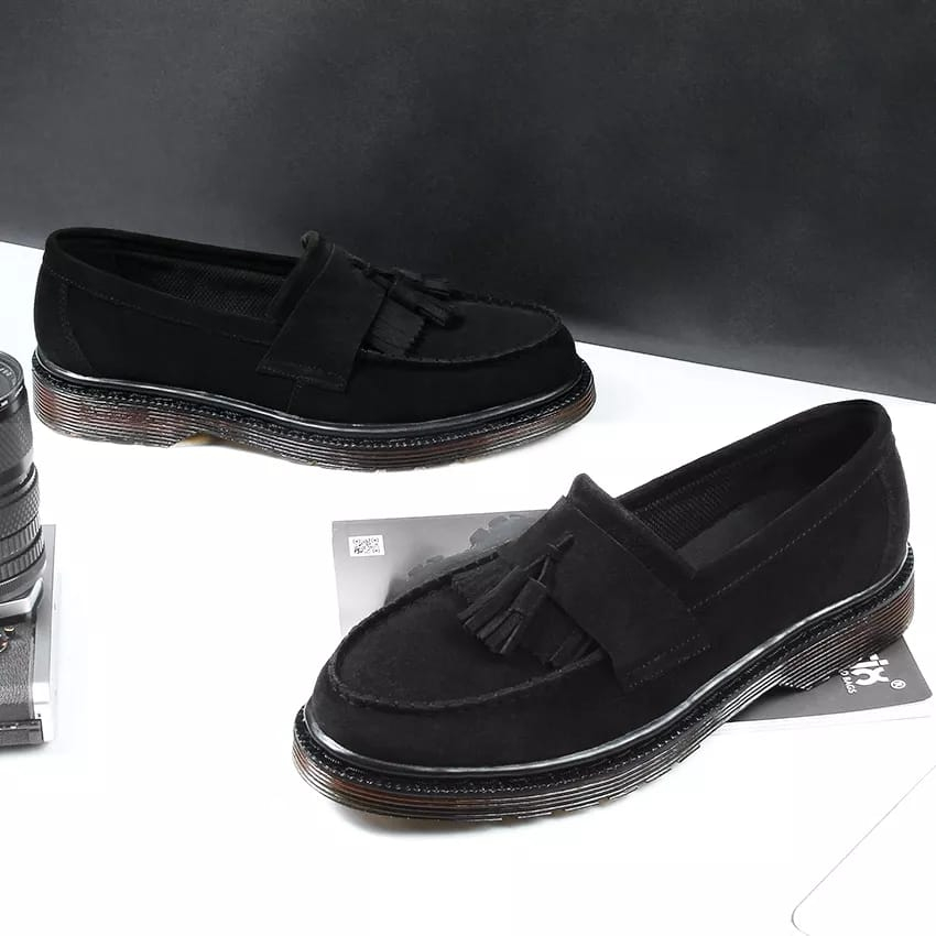 Athar Sechon - Sepatu Loafers Kulit Suede Pria Wanita