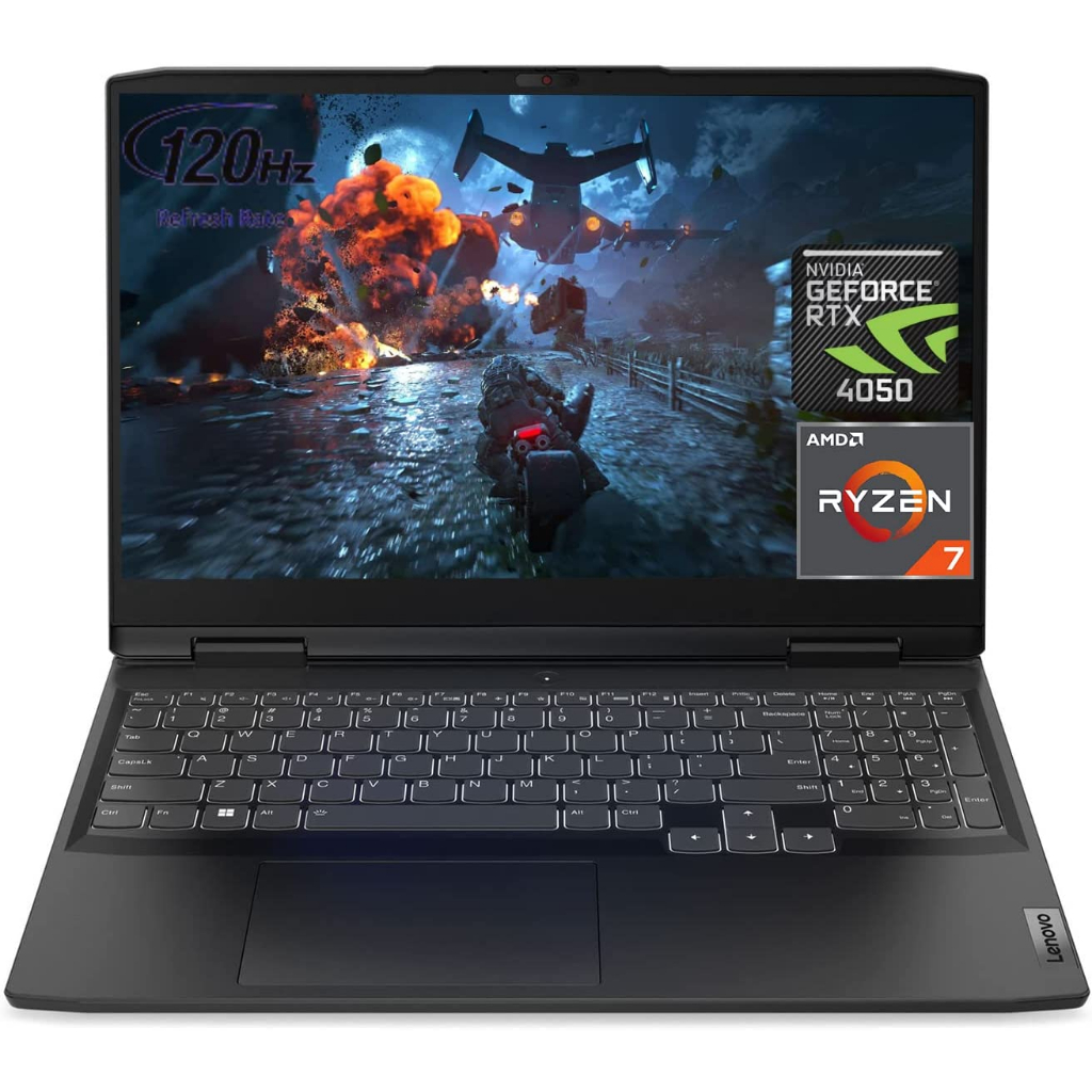 LAPTOP LENOVO IDEAPAD GAMING 3 15 AMD RYZEN 7 7735HS 16GB 512GB RTX4050-6GB 15.6 FHD 120HZ WINDOWS 11 HOME ORIGINAL