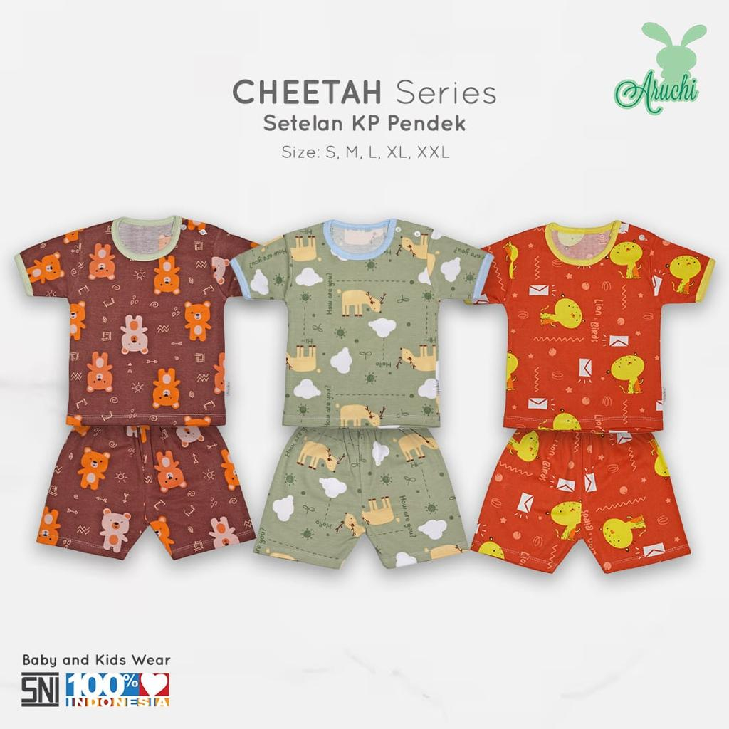 Aruchi Baby Setelan Oblong Pendek Motif Big Size - Aruchi Baju Bayi/setelan piyama anak/piyama bayi