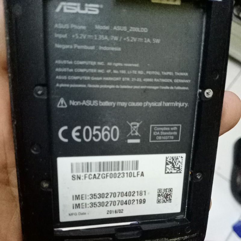 mesin Asus z00LDD normal