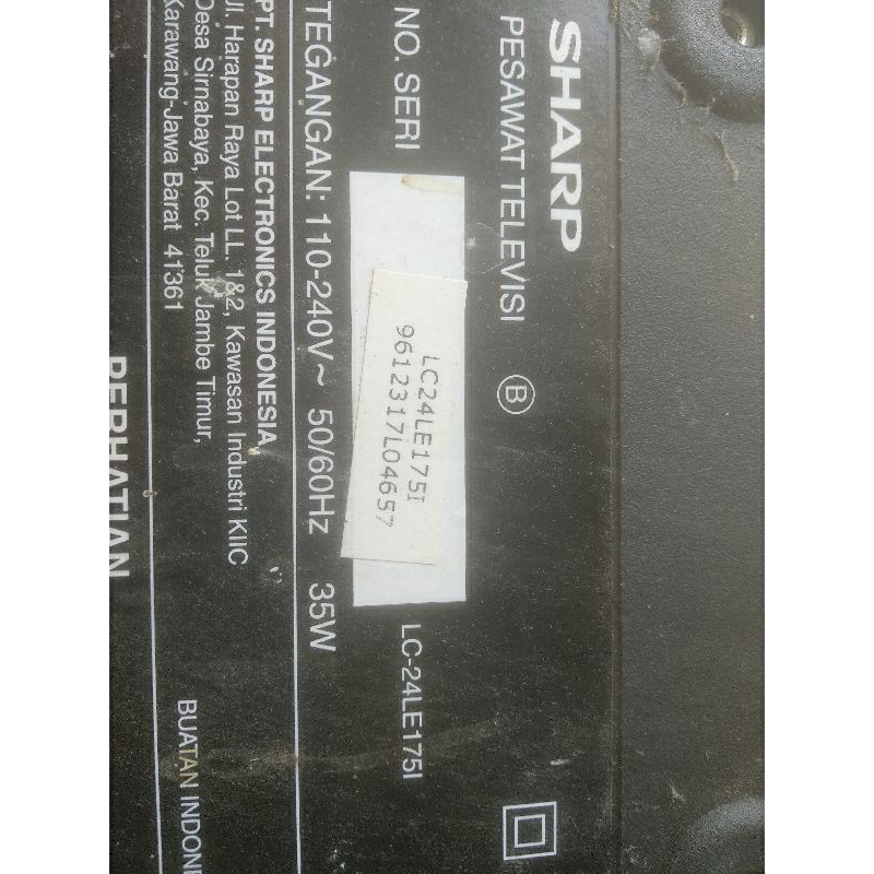Mainboard TV Sharp LC24LE175i