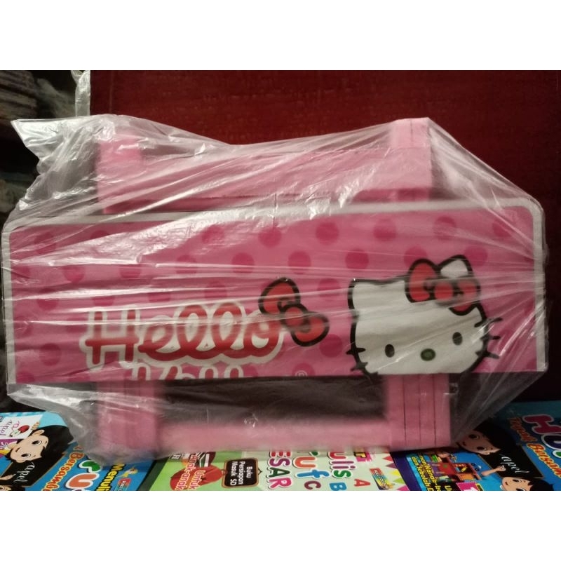 Meja Belajar Anak Model Lipat Hello Kitty