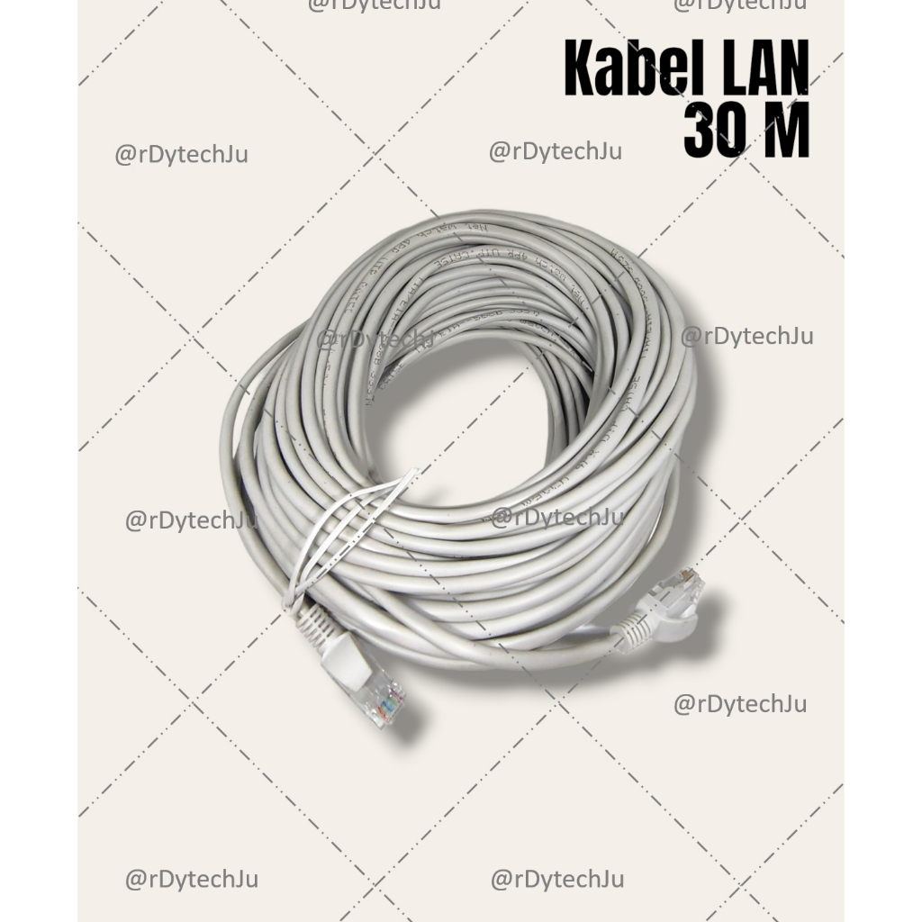 Kabel LAN / Kabel UTP CAT5e (30 Meter) Asli Pabrik (Hight Quality) Tested