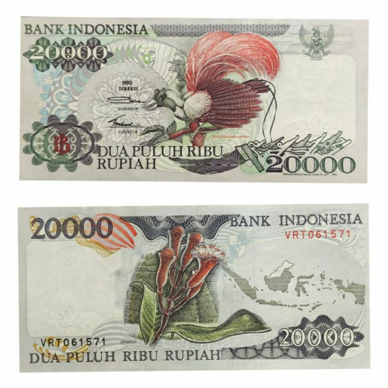 UANG KERTAS 20000 CENDRAWASIH