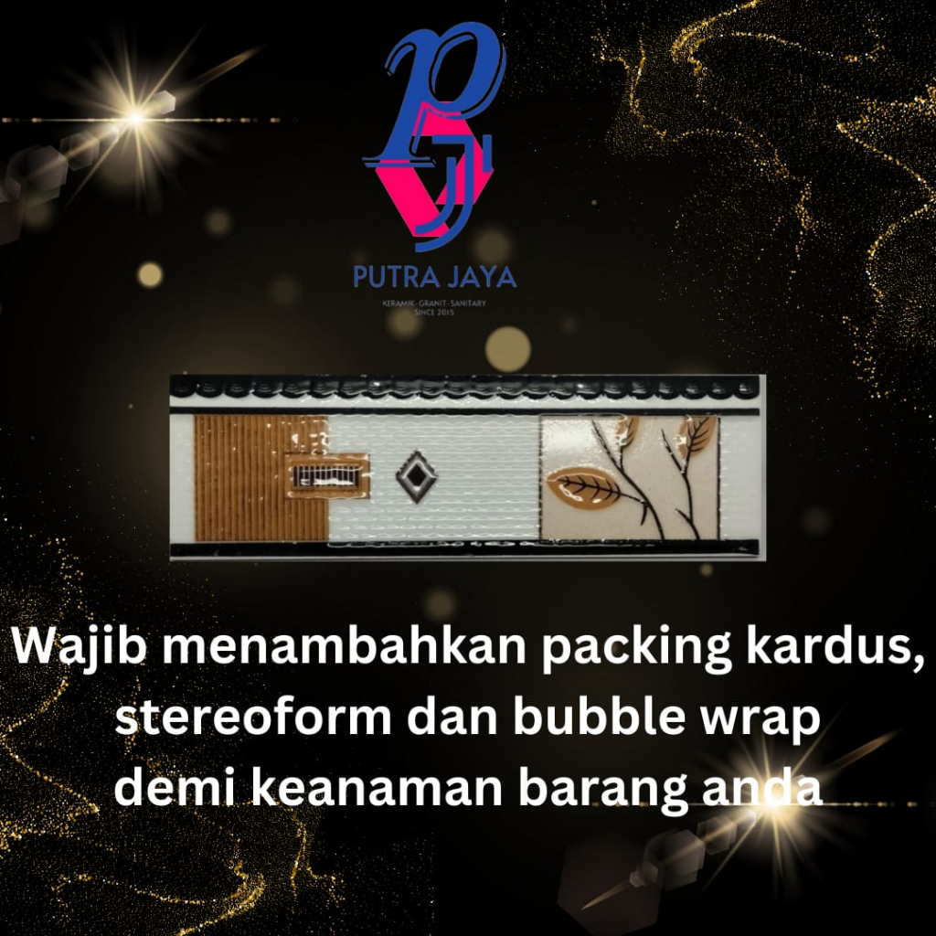 Lis Keramik Dinding Rumah/Teras/Dapur 8x25cm