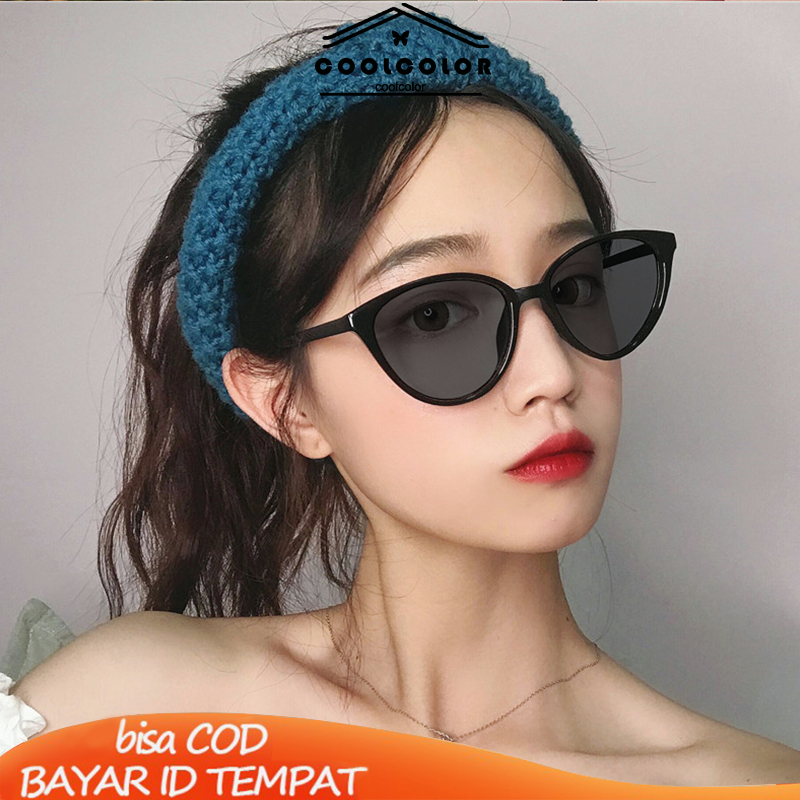 COD❤️Kacamata Hitam Leopard Cat Eye Wanita Fashion Korea Kaca Mata UV400 Fashion Gaya Retro Kacamata cat Fashion Import Eyeglasses Ready Dtock