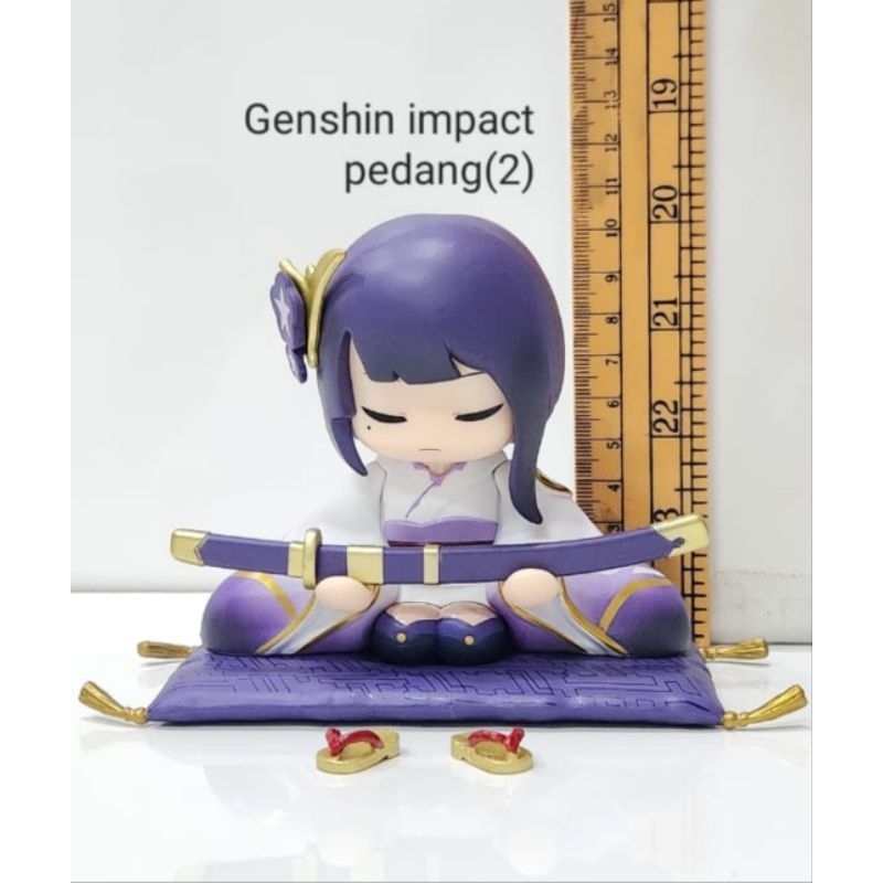 raiden shogun genshin impact figure chibi