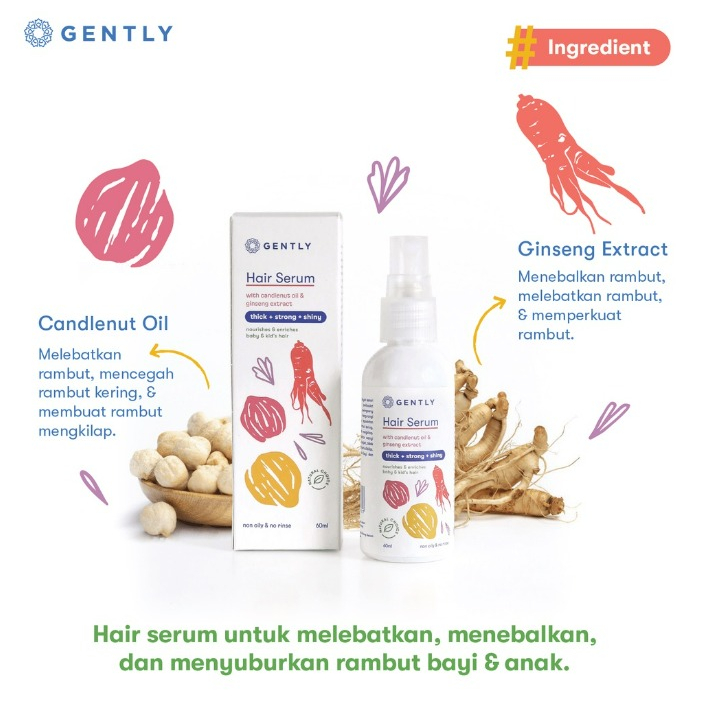 Gently Calming Baby Cream / Hair Serum / UltraSoft Wash &amp; Shampoo / Candlenut Shampoo / Sabun Mandi dan Shampoo bayi / Serum Penumbuh Rambut / Krim Penghangat Bayi / Sampo Kemiri CBKS