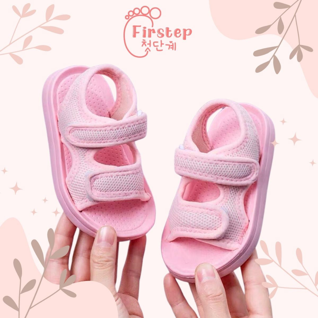 Firstep ❤️ Sandal Gunung Anak Polos Laki laki Perempuan  Sendal Anak Import Anti Slip FS107