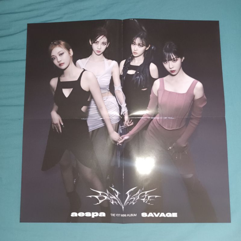 FOLDED POSTER AESPA Savage Synk Dive Version