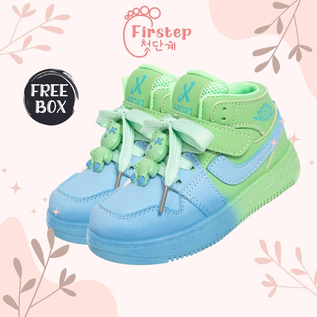 Firstep ❤️ Sepatu Anak Perempuan Sneakers Anak Sepatu Anak Laki Laki Import Premium Quality FS143