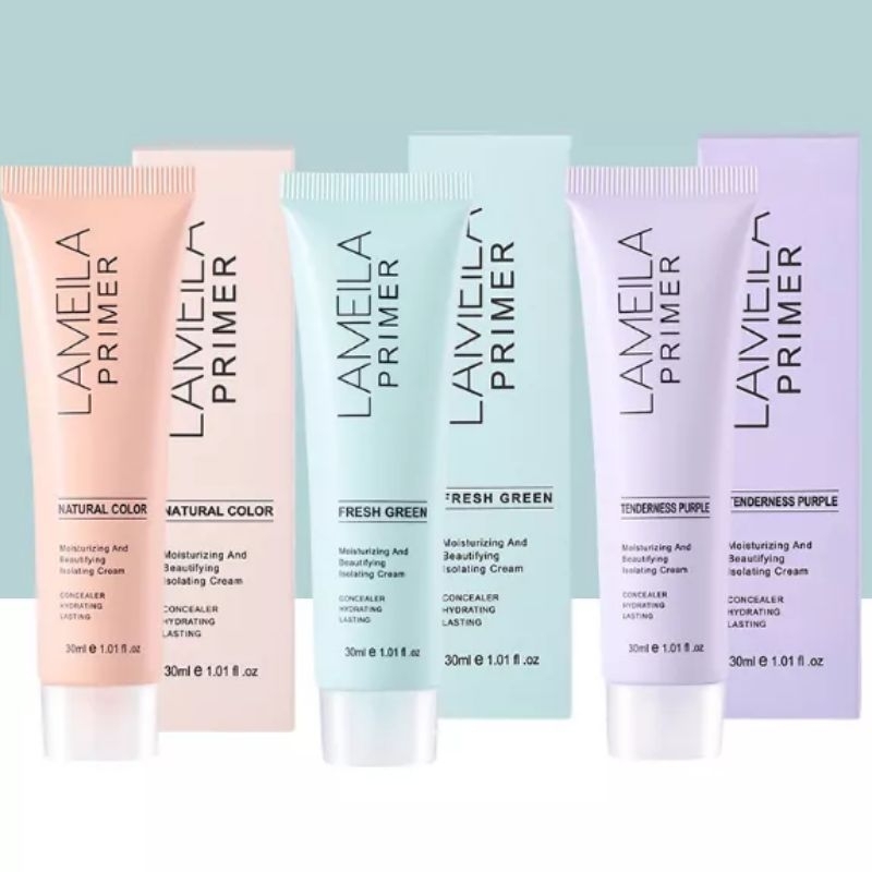 LAMEILA PRIMER MAKEUP BASE - KONTROL MINYAK DAN MENUTUPI PORI-PORI