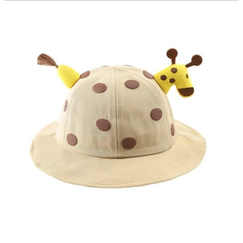 Topi HIGH QUALITY Import Bucket Giraffe Polka Polkadot 0-2 Tahun CBKS VC
