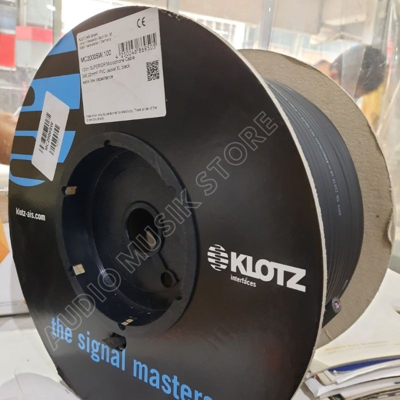 KABEL AUDIO KLOTZ MC 2000/KABEL MIC KLOTZ MC 2000/KLOTZ MC 2000/KABEL MIKROPON 100 METER KLOTZ MC 20