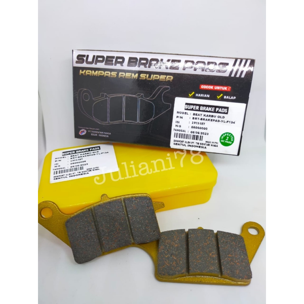 Kampas Rem Depan BRT Beat/Vario 110/Scoopy Fi/Vario 110 ESP/Beat Fi