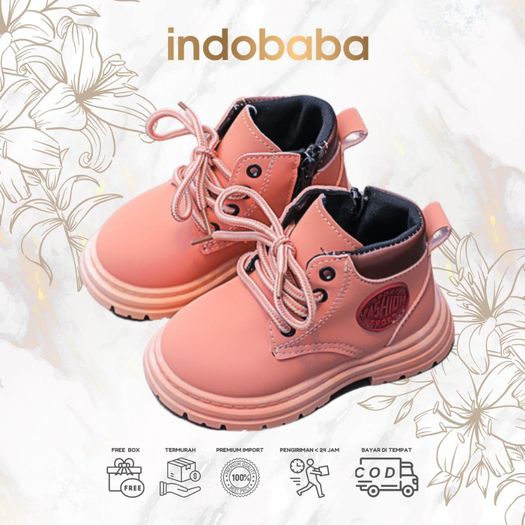 ✅INDOBABA✅ Sepatu Boots Anak Sepatu Boots Perempuan Boots Anak Import Sport Unisex 3-7 Tahun #881388