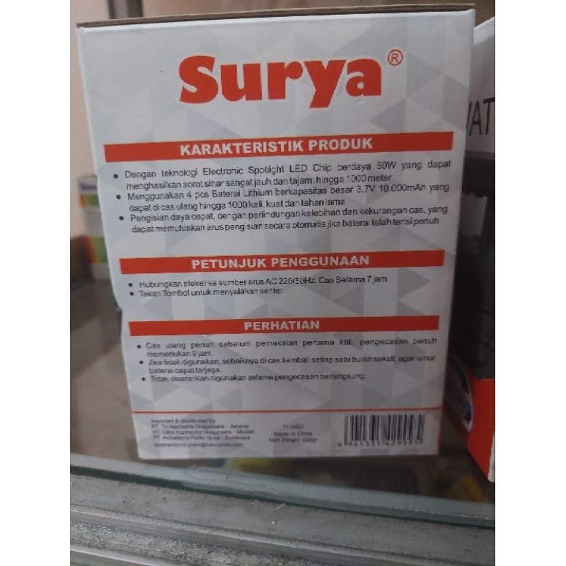 Lampu Senter Surya LED 50 watt