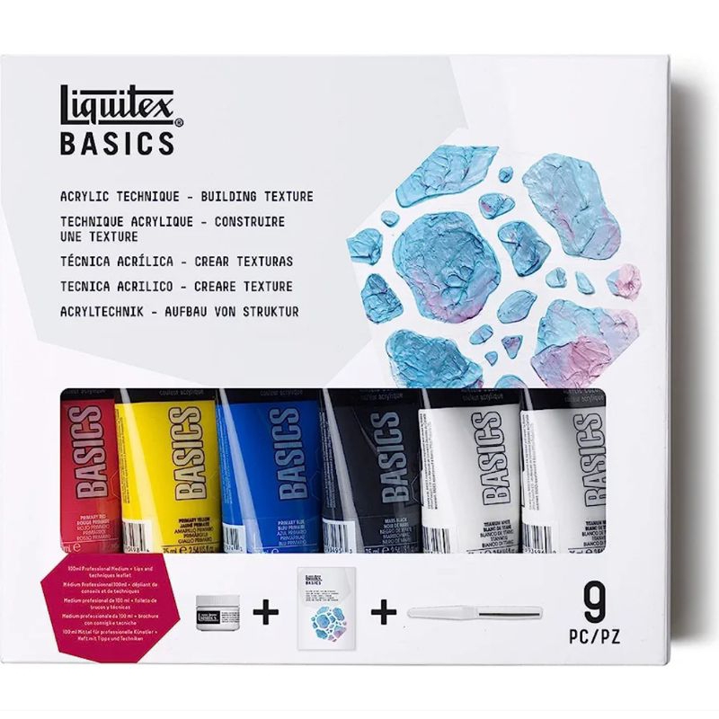 

Liquitex Basics Acrylic Paint Set - Building Texture Technique