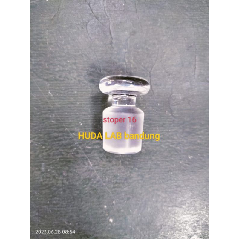 tutup stoper no 16 untuk labu ukur 200 dan 250ml