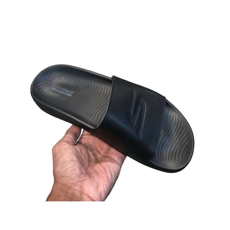 Sandal Pria Skechers Hyper Slide Men’s Sandals Black 100% Original Resmi