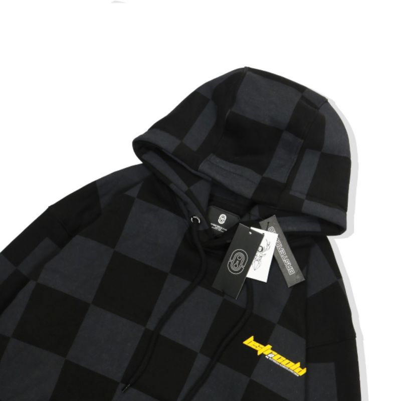 SWEATER HOODIE BASTERCOLD CHECKER BOARD FLOCKING