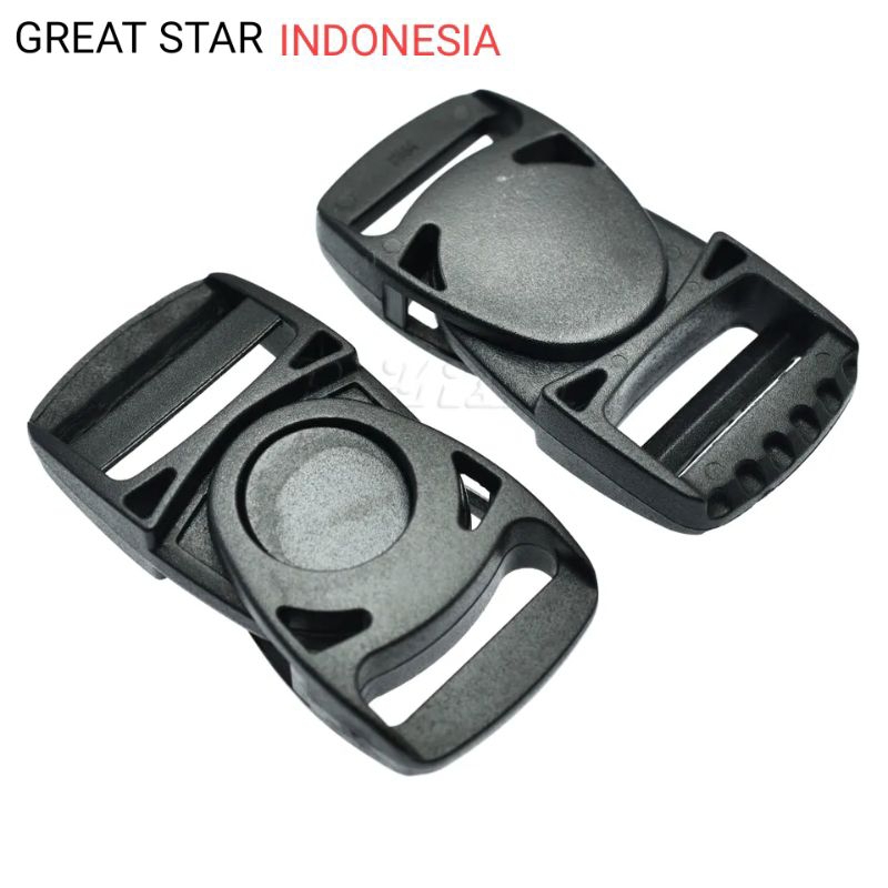 

STOPER TALI LANYARD/KUNCI SODOK PUTAR 2 CM I Plastik Buckle Acetal ECERAN/PCS