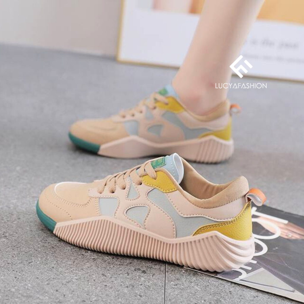 2650 Sepatu Wanita Korea Sneakers Import Terbaru