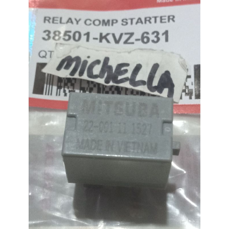 relay starter kaki 4 beat fi spacy fi,Scoopy fi ,Vario 125 (KVZ)