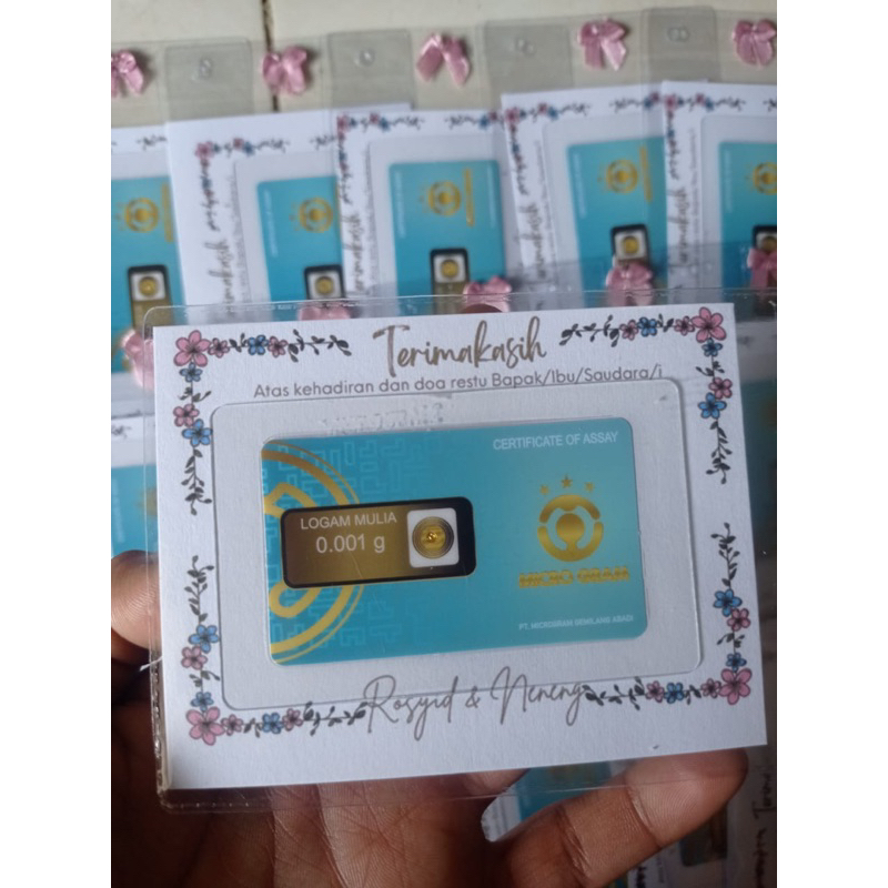 souvenir logam mulia 0.001 gram
