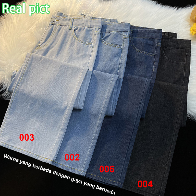 Celana Jeans Pria korean style celana baggy pants celana kulot pria oversize boyfriend jeans biru gombrang wide leg pants Loose jeans celana panjang laki laki boyfriend jeans celana cowo pants korean adik jeans straight celana cowo adik jeans