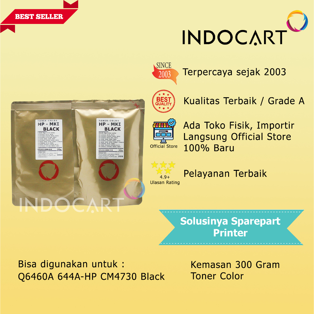 Serbuk Toner Warna Mitsubishi-CF320A 652A-HP M651 M680-300gr-K