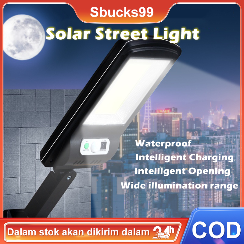 Solar Lampu COB Lampu Jalan LED 50W Tenaga Matahari Lampu Solar Panel Surya Outdoor Waterproof sensor light LED Lights