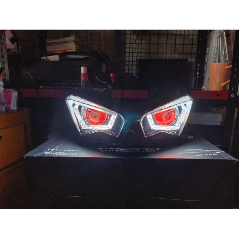 Headlamp zx25R PROJECTOR JPA lampu projektor LED zx25R set lengkap sama soket