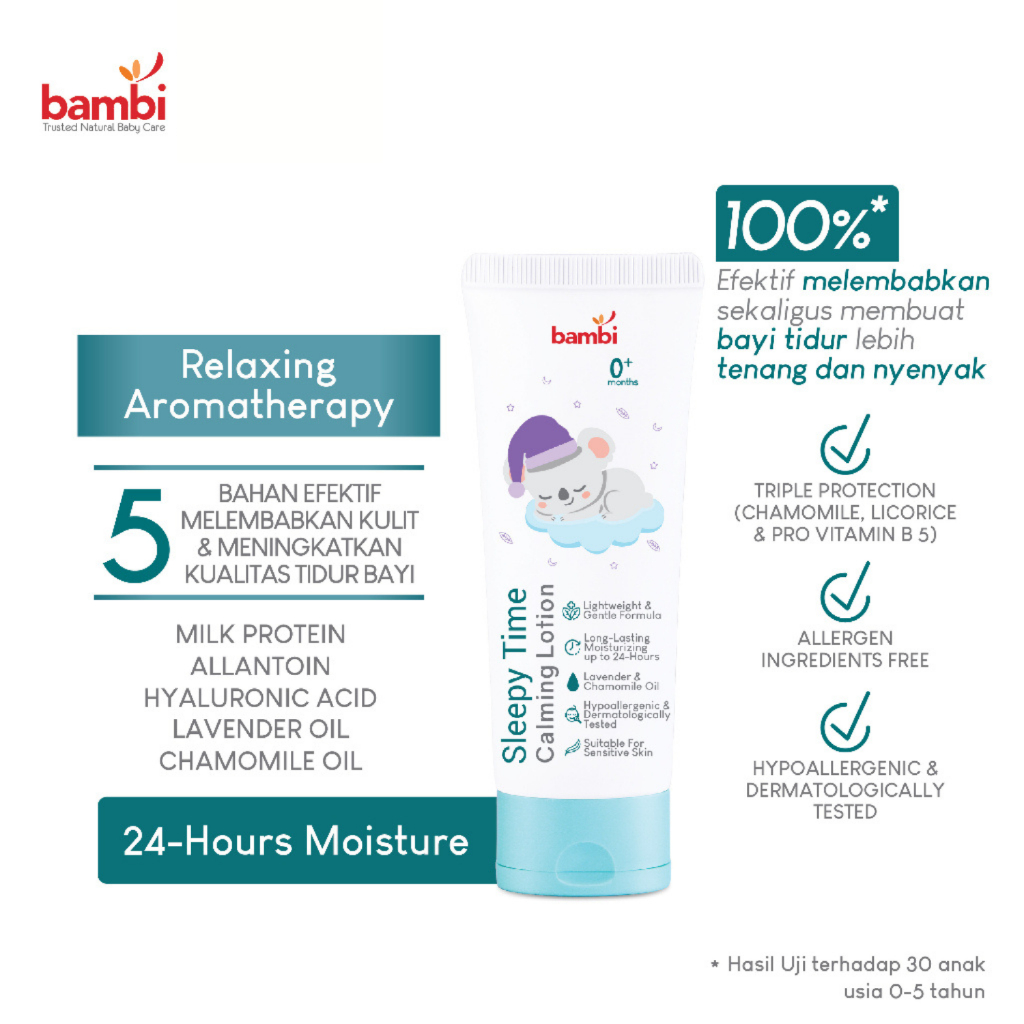 Bambi Baby Sleepy Time Calming Lotion 100ml