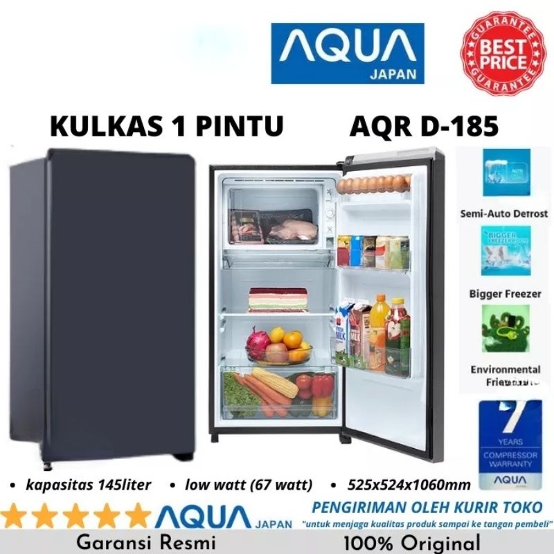 AQUA KULKAS 1PINTU BIG FREEZER AQR-D185