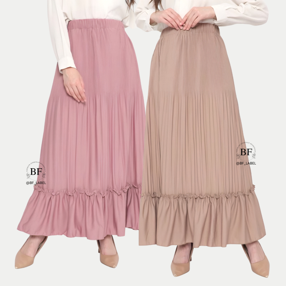 BF Label - Zara Skirt | Rok Plisket Lidi bahan hyget Premium murahh | Rok Pllisket Korean Style