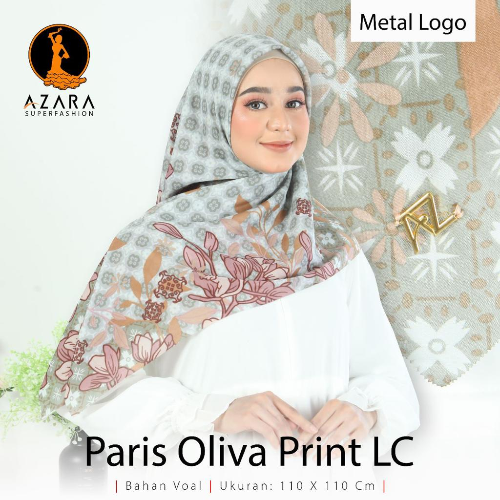 Hijab Segiempat Paris Olivia Motif Lasercut Kerudung Segiemapt Voal Original by Azara Termurah dan Terlaris Nayla Hija'b