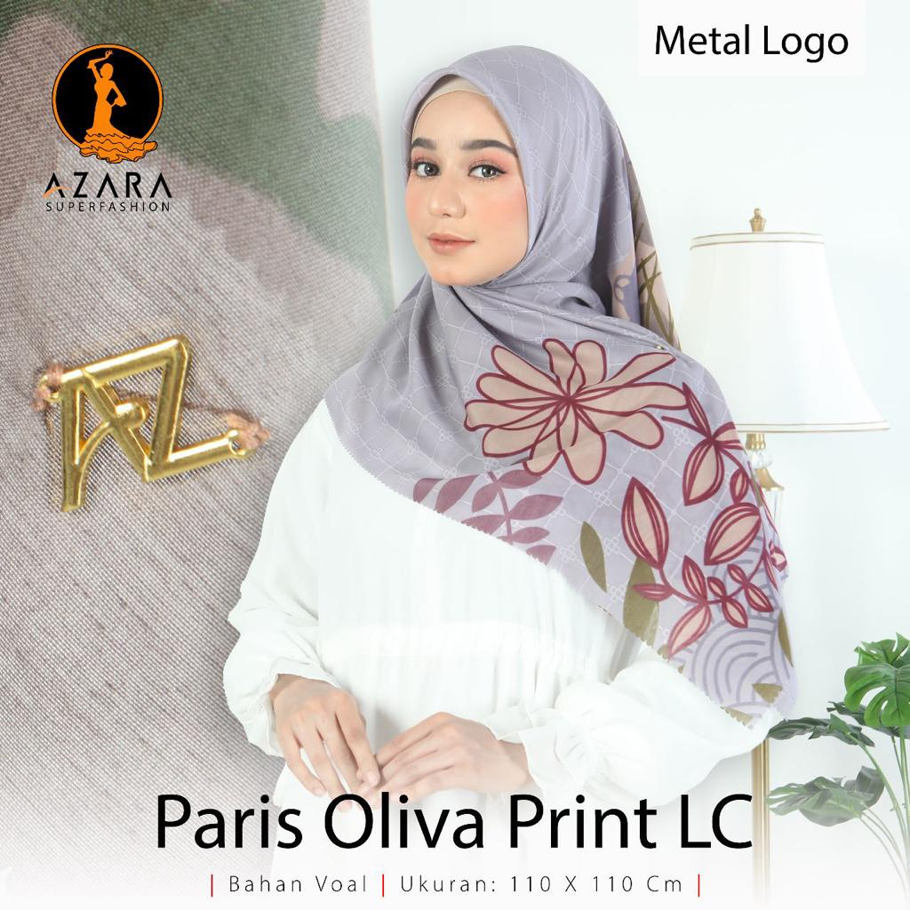 Hijab Segiempat Paris Olivia Motif Lasercut Kerudung Segiemapt Voal Original by Azara Termurah dan Terlaris Nayla Hija'b