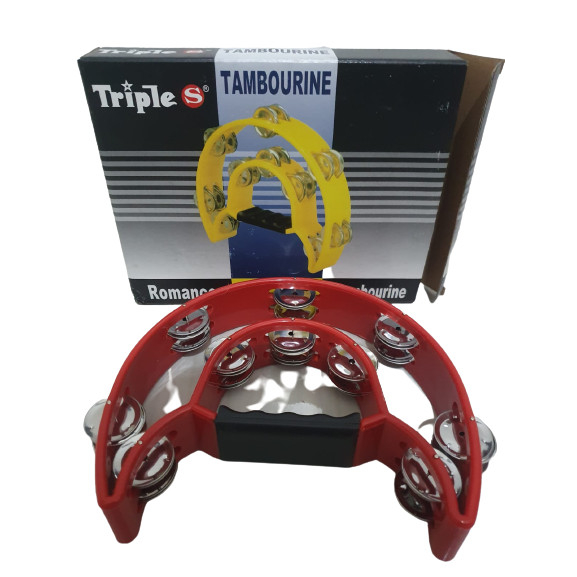 Alat Musik Tamborin Tambourine Double Ring Kecrekan