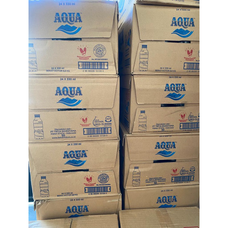 

aqua botol mini 330ml karton