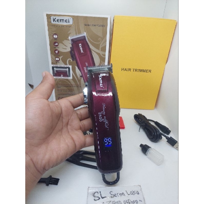 hair trimmer Mesin Cukur Rambut Kemei KM PG 2600 Rechargeable Alat Potong Rambut 100% Original