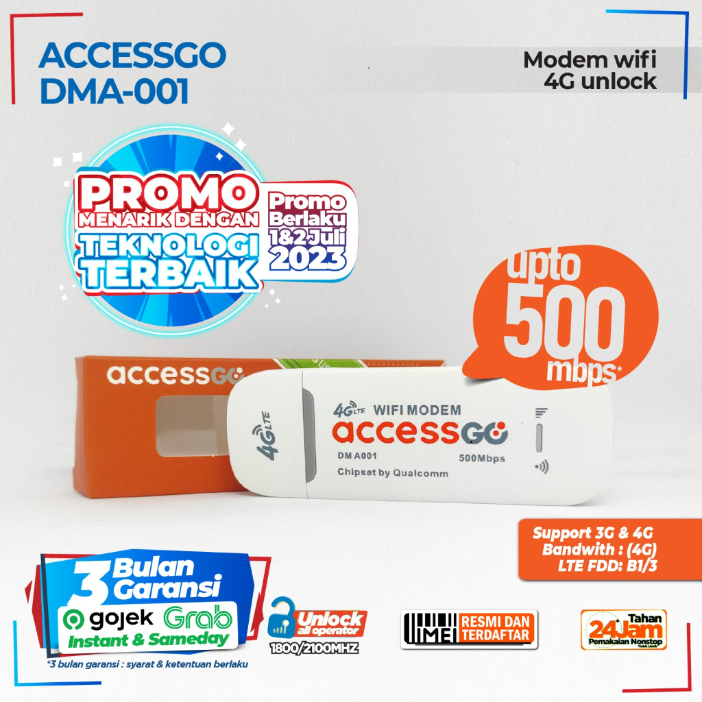 Modem Wifi Router Wifi Stick USB DMA-001 Pro MODEM WIFI 4G LTE (UNLOCK ALL OPERATOR) GARANSI RESMI