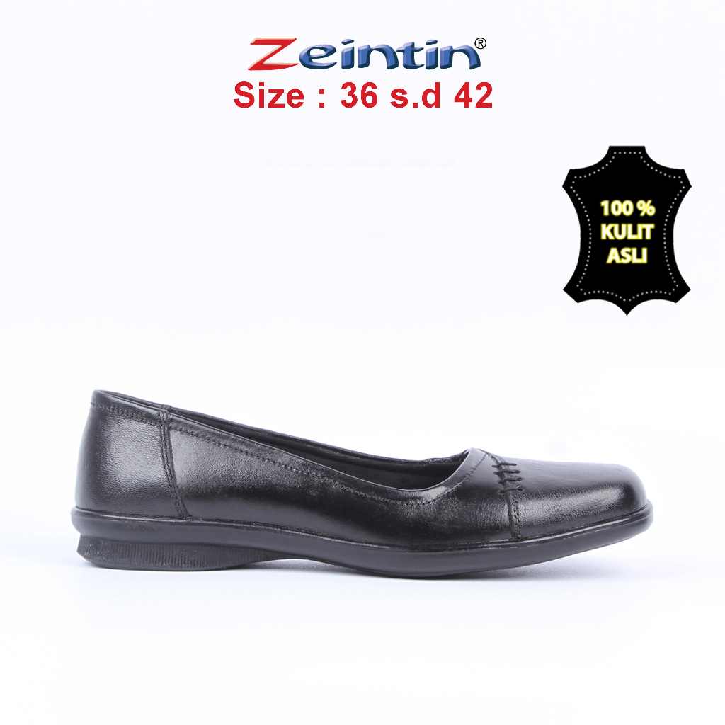 Zeintin - Sepatu Wanita Pantofel Loafers Kulit Asli Formal Fashion Sepatu Kerja Kuliah Sekolah Wanita Nyaman BJ