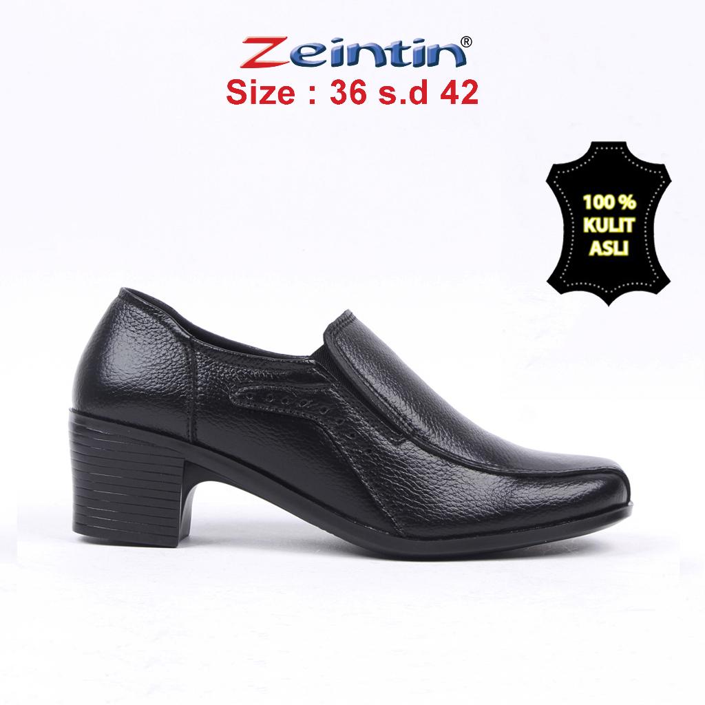 Zeintin - Sepatu Pantofel Wanita Zeintin Sepatu Wanita Kulit Sepatu Formal BIG SIZE BJ