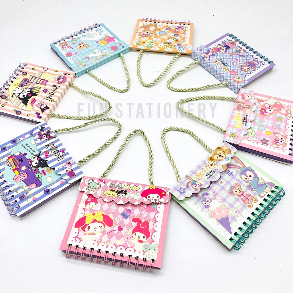 

NOTEBOOK SPIRAL FANCY SANRIO WZ - 001 / BUKU MEMO KUROMI